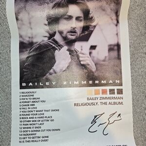 Bailey Zimmerman Album Poster